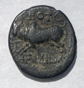 Selten: Trajan AE, Phönizier (Aradus) datiert 375 (116/117 n. Chr.). Guter Zustand - Bild 1 von 4