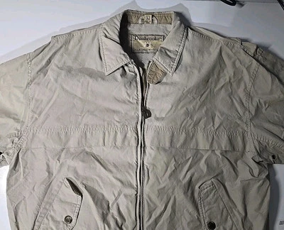 Abrigo de viento Dunbrooke beige vintage para mujer cremallera completa estilo D83035 8042 Foto 1 de 4