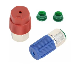 2PCS R12 to R134a Conversion Adapters for Car AC System with Seals Included - Picture 1 of 17