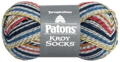 Kroy Socks Yarn Blue Striped Ragg - Image 1 of 2