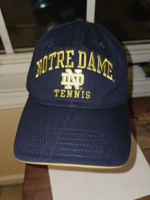 NOTRE DAME TENNIS STRAPBACK HAT CAP ND LOGO Under Armour ADULT ONE SIZE Blue - Image 1 of 4