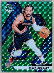 2024-25 PANINI MOSAIC JALEN BRUNSON GREEN PRIZM #176 NM+ NEW YORK GIANTS - Picture 1 of 2