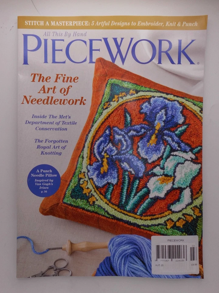 Piecework magazine Autumn 2025 The Fine Art of Needlework +Royal Art of Knotting - Image 1 of 1
