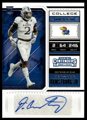 2018 Panini Contenders Draft Picks #234 Dorance Armstrong Jr. - Image 1 of 2