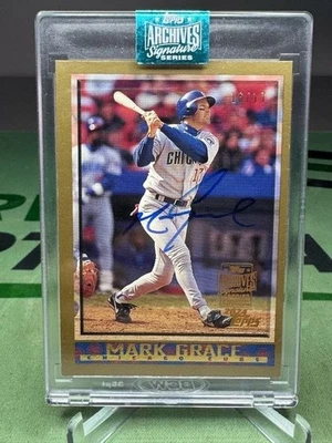 2024 Topps Archives Signature Series Mark Grace 98' Topps AUTO /17 - Chi Cubs - Imagem 1 de 2
