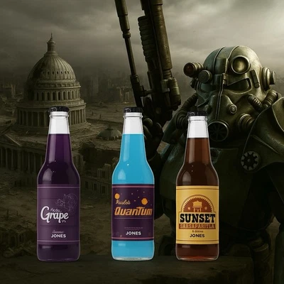 Fallout x Jones Soda Co. - Vault-Tec 3 Pack (Exclusive) - Image 1 of 2
