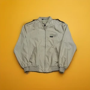 Vintage 80s Members Only Jacket Size 40L Large Beige Tan - Picture 1 of 7