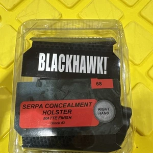 Blackhawk SERPA CQC Holster-Fits Glock 43-Right Hand-Matte Black-410568BK-R - Picture 1 of 2
