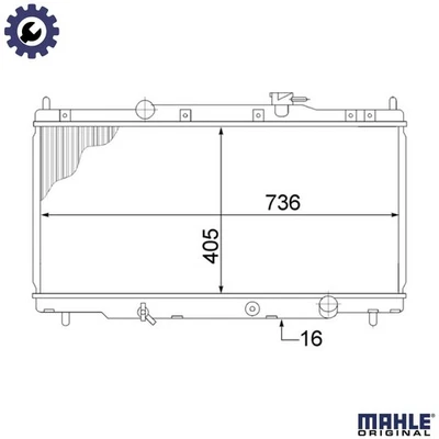 RADIATOR ENGINE COOLING CR 1459 000S FOR HONDA CR-V/II/SUV/Mk K20A4 2.0L 4cyl - Image 1 of 4