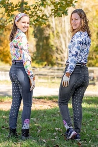 Anni Lyn Sportswear Damen Spirited Denim Vollbesatz Reithose - Ausverkauf! - Bild 1 von 28