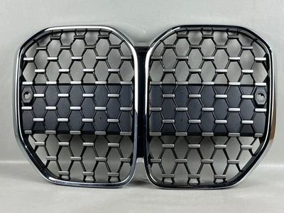 ¡BONITO! BMW SERIE 4 G22 2021-2025 PARACHOQUES DELANTERO CROMADO PARRILLA SIN CÁMARA OEM Foto 1 de 4