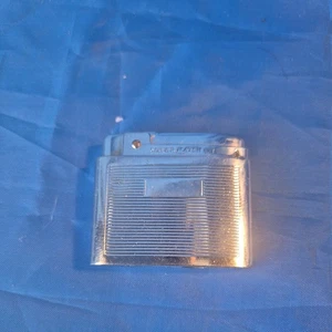 Vintage Retro Metal cigarette lighter 30-70s untested silver match brand - Picture 1 of 2