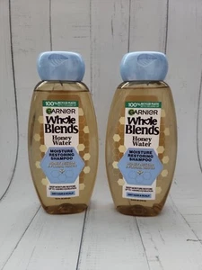 (Pack of 2) Garnier Whole Blends Honey Water Moisture Restoring Shampoo, 12.5oz - Picture 1 of 2