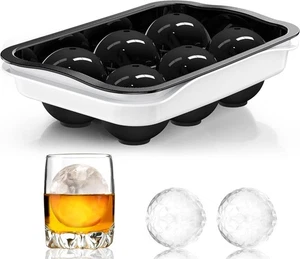 Whisky Eiskugelmaschine, [Befüllen ohne Trichter & einfaches Lösen] 2,2" rund groß I - Bild 1 von 8