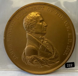 Bronze James Monroe Presidential Medal 3" President - Picture 1 of 2