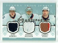 07-08 UD Artifacts Tundra Trios  Ales Hemsky--D Roloson--J Stoll  /75  Jerseys
