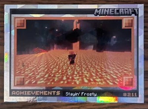 2024 Panini Minecraft - Achievements Cubic Foil - #211 Stayin' Frosty - Picture 1 of 2