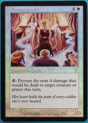 Master Healer FOIL 7th Edition HEAVILY PLD White Rare CARD (382602) ABUGames - Image 1 of 2