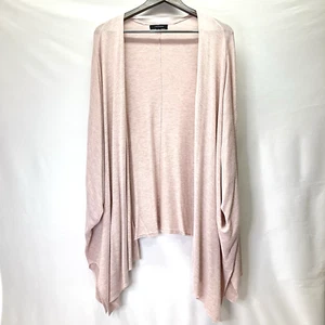 Poncho Atmosphere Mujer Rosa Claro Tejido Ligero Frente Abierto Talla XL - Imagen 1 de 5