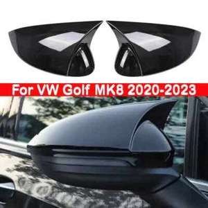 For VW Golf MK8 2020-2023 2x Rearview Side Mirror Cover Wing Cap Trim Add on - Picture 1 of 9