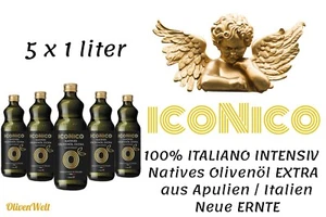 ICONICO INTENSIV 100% Italiano Natives Olivenöl EXTRA aus Apulien - 5x1 Liter - Bild 1 von 4