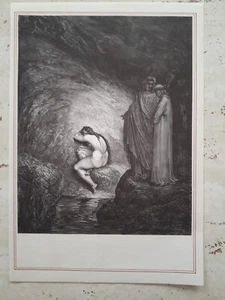 Ausschnitt Göttliche Zeitung Komödie Illustration Hölle Gesang XXX - Bild 1 von 1