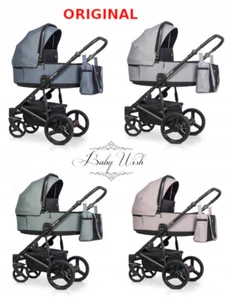 RIKO SENSO BABY STROLLER PRAM CARRYCOT + PUSHCHAIR + CAR SEAT + ISOFIX BASE - Picture 1 of 60