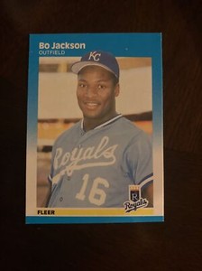 1987 Fleer Glossy Bo Jackson Kansas City Royals #369 Baseball Card