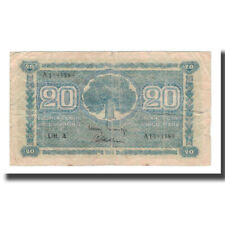 [#569195] Banknot, Finlandia, 20 Markkaa, 1945, KM:78a, VG(8-10)