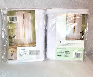Lichtenberg Tangiers White Sheer Curtain One Panel 59”x 84”Lot of 2 NOS - Picture 1 of 4