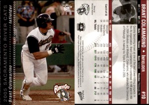 Brant Colamarino 2005 MultiAd Sacramento River Cats #6 Card *AutographDen*