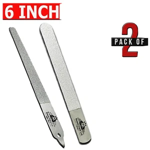 2Pc Diamond Deb File Skin Toe Nail Care Podiatry Manicure Pedicure Foot Dresser - Picture 1 of 3