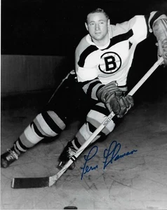 Autographed Boston Bruins Hockey Hall of Famer Fern Flaman 8x10 Photo - Picture 1 of 2