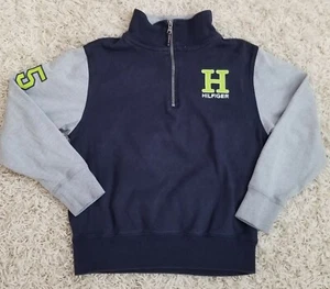 Tommy Hilfiger- Navy/Grey- Long Sleeve- Size Small (8/10)- Boys Pullover Sweater - Picture 1 of 12