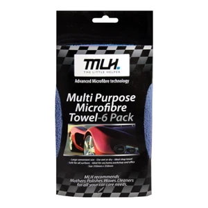 MLH Professional Microfibre Towel 350mm x 350mm x 6 Pack - Picture 1 of 1