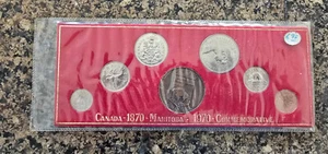 Mantiboa Canada Token/Medal 1870-1970 Commemorative 7 Coin Set - Picture 1 of 6