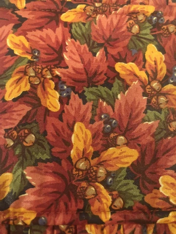 Longaberger 1996 Shades of Autumn Maple Leaf Basket Liner - Fall Foliage- OTE Cover