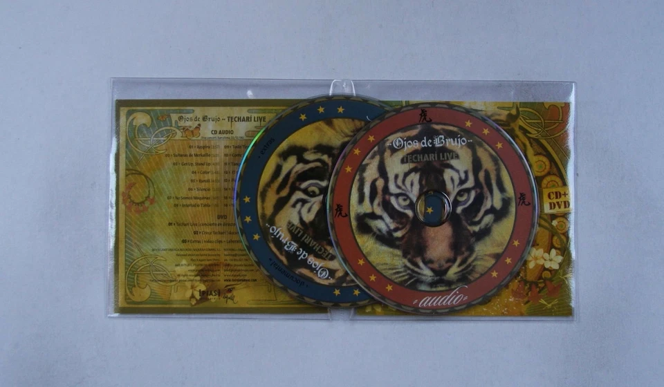 Ojos De Brujo Techarí Live EU Advance CD + DVD 2007 2 Inserts - Bild 1 von 1