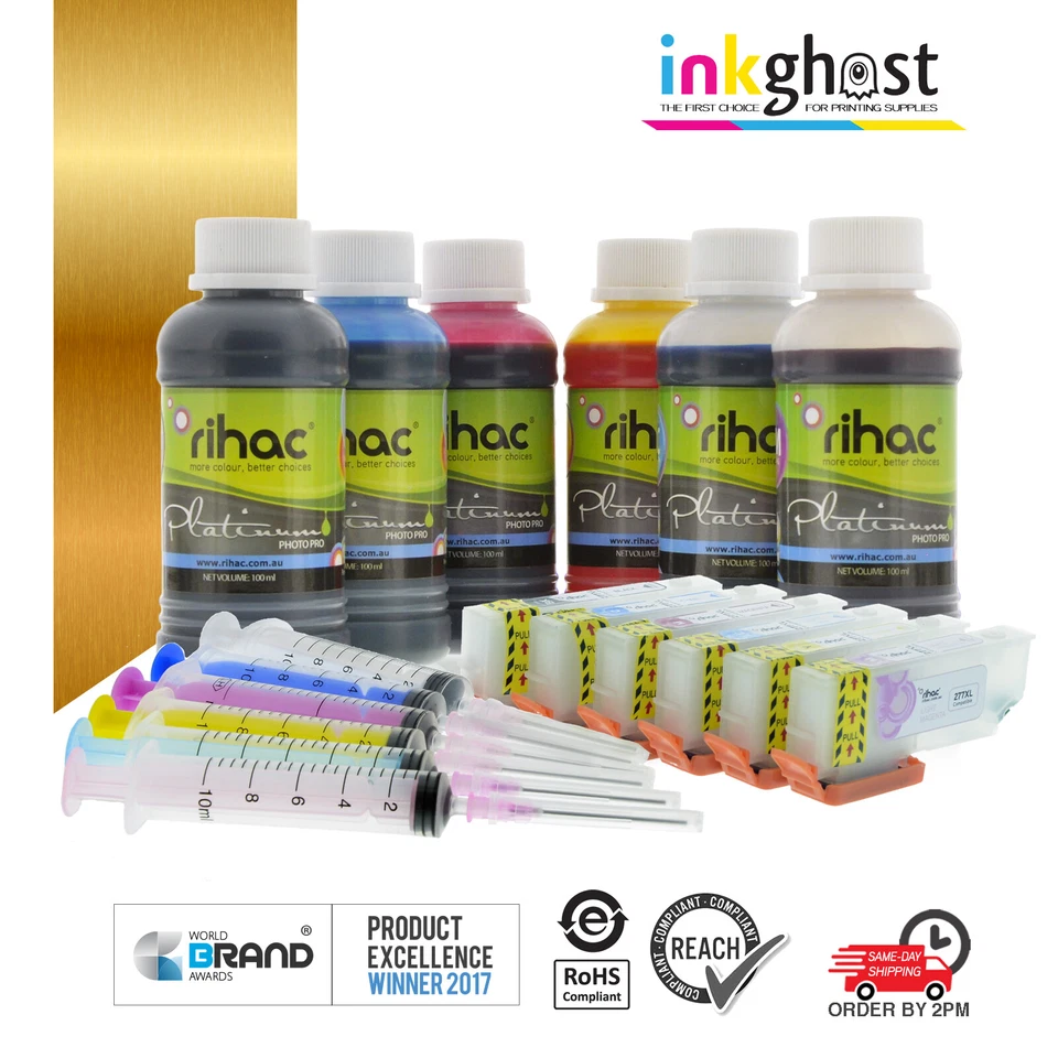 RIHAC Refillable ink cartridges alternative for Epson XP-850 860 950 960 277 XL - Image 1 of 1