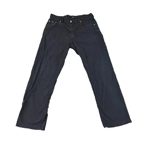 Hugo Boss Mens Chinos Straight Regular Dark Blue Faded Vintage Montana W32 L29 * - Picture 1 of 11