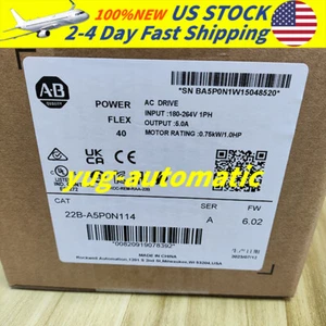 Allen-Bradley 22B-A5P0N114 PowerFlex 40 AC Drive 240VAC 5A New Sealed - Picture 1 of 5