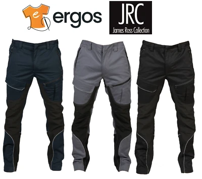 JRC Pantalone SALONICCO Bicolore Multitasche Elasticizzato Antiabrasione da Uomo - Immagine 1 di 4