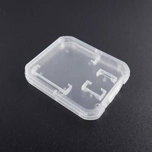 10pcsSd Card Case Transparent Standard SD SDHC Microsd Case Box Protector Hol _t - Photo 1/8
