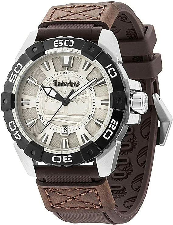 Reloj Timberland Somerville correa de cuero de silicona para hombre 13865JSTB/13 Foto 1 de 1