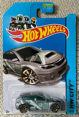 2014 HOT WHEELS CITY SERIES TREASURE HUNT SUBARU WRX STI - Image 1 of 2
