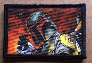 Boba F Morale Patch Tactical Military Army USA Star wars - Picture 1 of 13