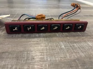 1987-1995 Cadillac Allante Power Seat Control Switch Panel RIGHT Side MAROON - Foto 1 di 6