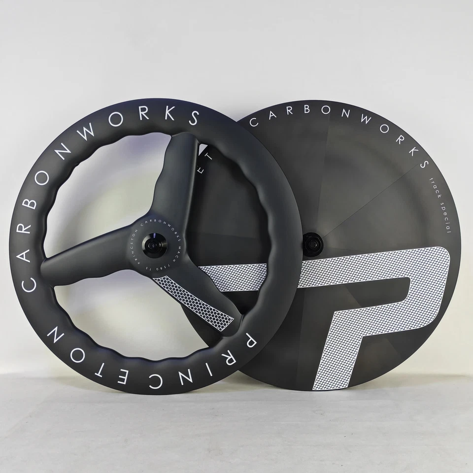 Bicicleta 700C Road Track TT onda delantera 3 radios ruedas de disco traseras llanta freno de disco Foto 1 de 4