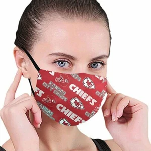 Kansas City chiefs NFL Face Mask SUPER BOWL Washable Brand New Patrick Mahomes - Picture 1 of 4