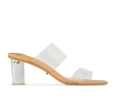 Tony Bianco Australia Sabelle Clear Vynalite/Skin Capretto Heels $150 Women 6.5 - Image 1 of 4